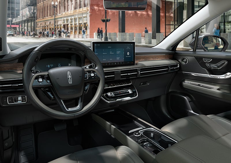 The interior dashboard of 2024 Lincoln Corsair® SUV is shown here. | Hooks Lincoln in Fort Worth TX
