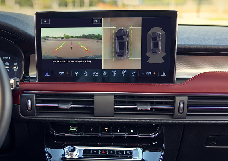The large center touchscreen of a 2024 Lincoln Corsair® SUV is shown. | Hooks Lincoln in Fort Worth TX