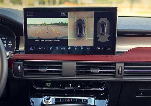 The driver of a 2024 Lincoln Corsair® SUV is shown selecting the drive mode. | Hooks Lincoln in Fort Worth TX