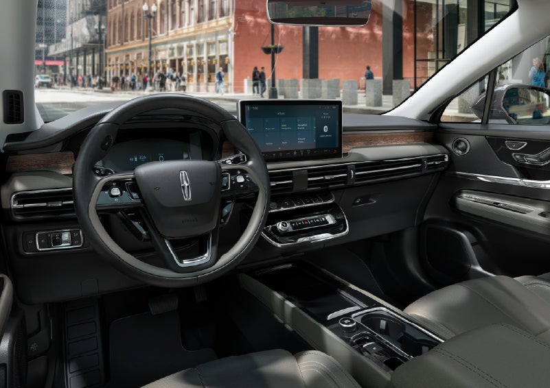 The interior dashboard of 2026 Lincoln Corsair® SUV is shown here. | Hooks Lincoln in Fort Worth TX