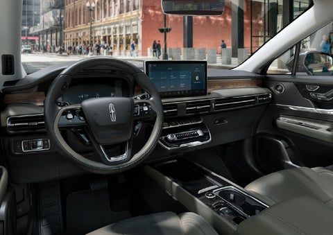 The interior dashboard of 2026 Lincoln Corsair® SUV is shown here. | Hooks Lincoln in Fort Worth TX