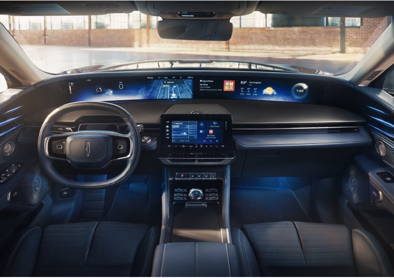 The panoramic display is shown in a 2026 Lincoln Nautilus® SUV. | Hooks Lincoln in Fort Worth TX