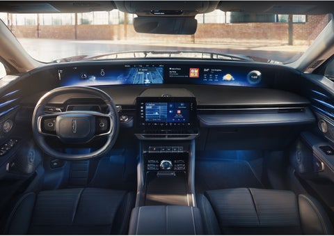 The panoramic display is shown in a 2026 Lincoln Nautilus® SUV. | Hooks Lincoln in Fort Worth TX