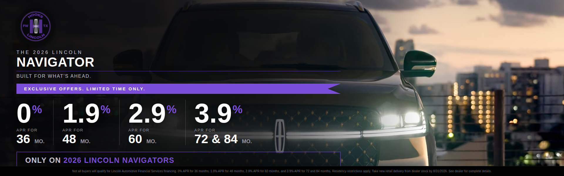 2026 Lincoln Navigator 0% APR For Sale - Fort Worth, TX